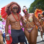 couple at caribbean carnival